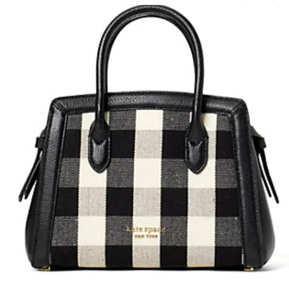 NWOT KATE SPADE KNOTT GINGHAM MINI SATCHEL